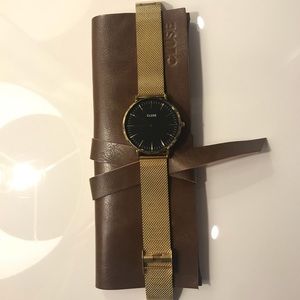 CLUSE La Boheme Mesh Gold/Black Watch